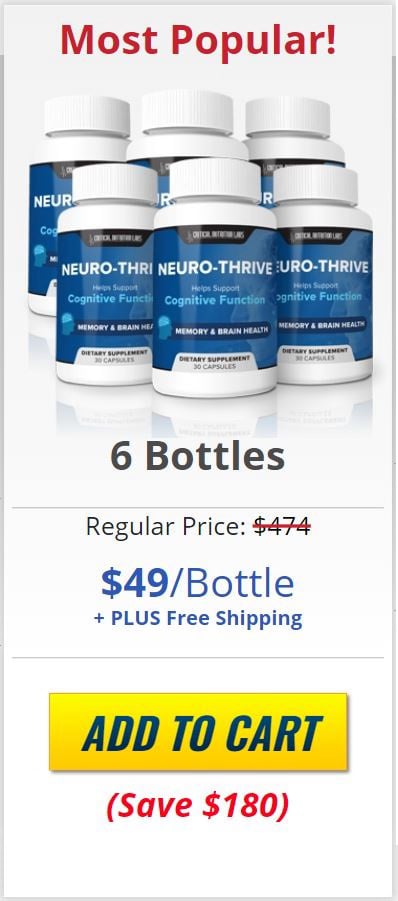 neuro thrive 6 bottle